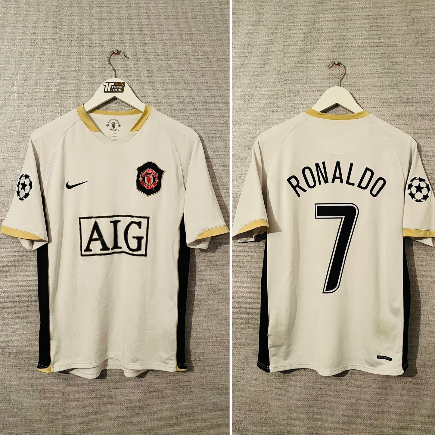 Manchester United away football shirt 2006/07 CR7 Medium