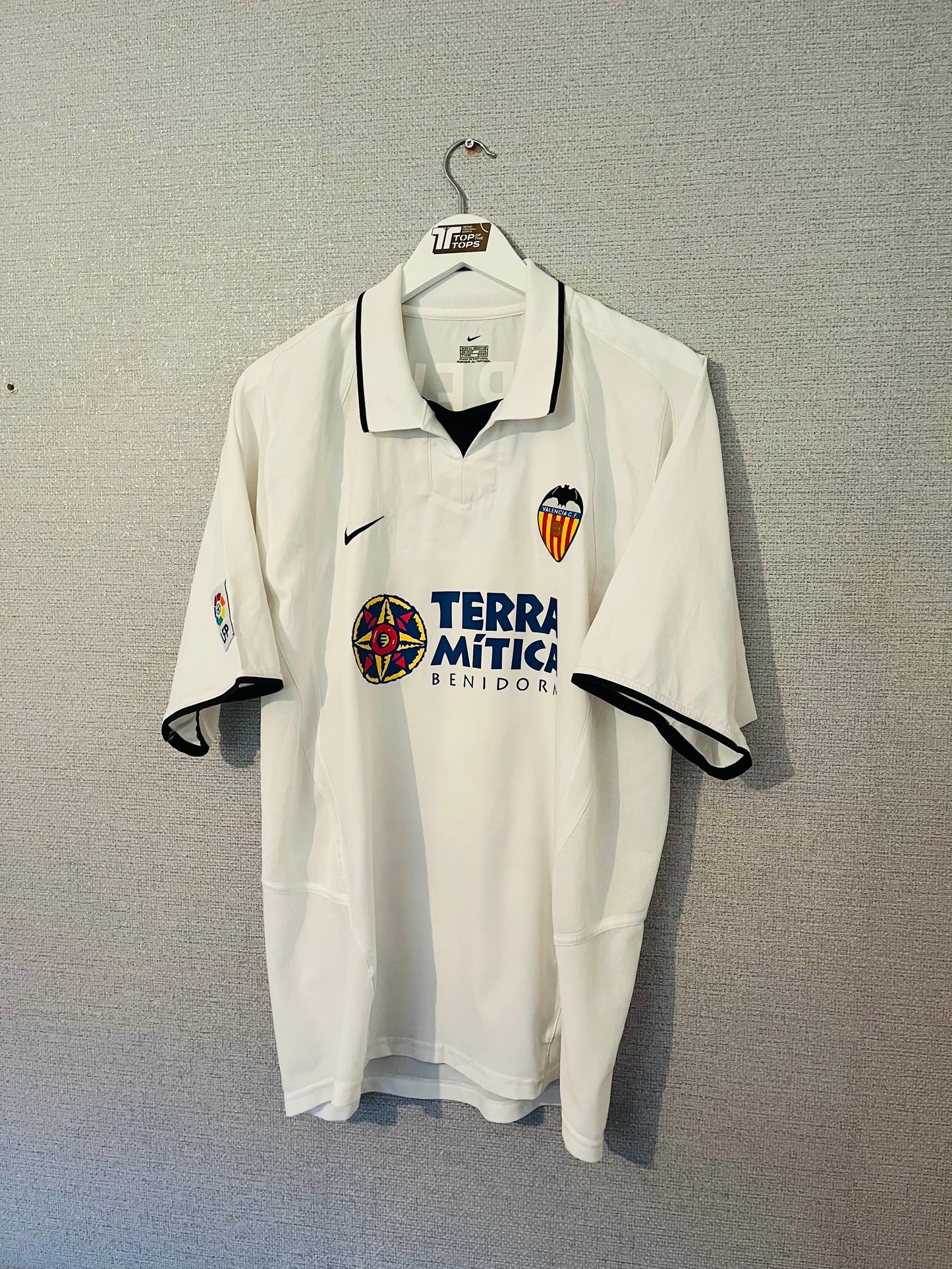 Valencia home football shirt 2002/03 Carew XL