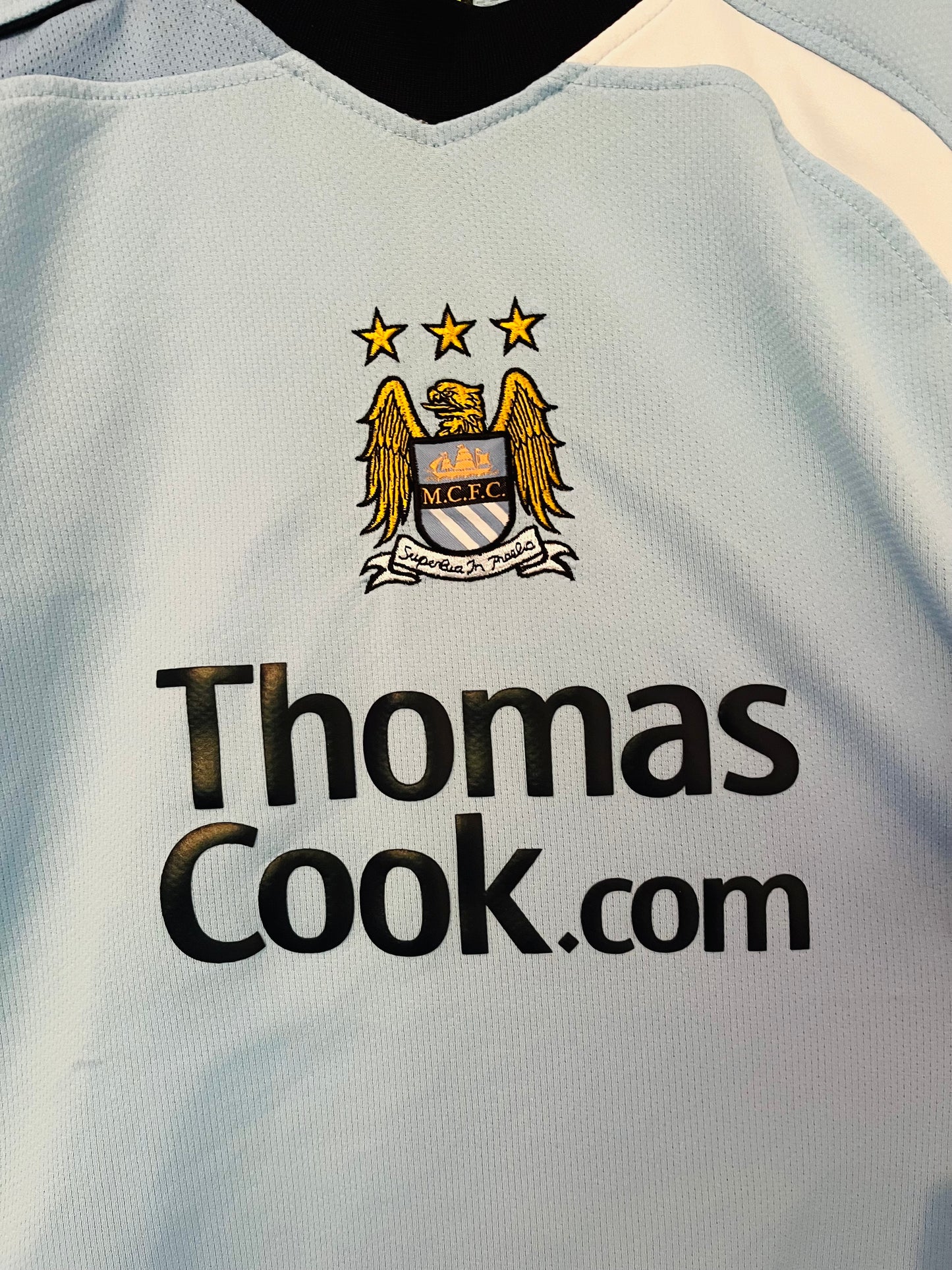 Manchester City home football shirt 2008/09 Elano Large