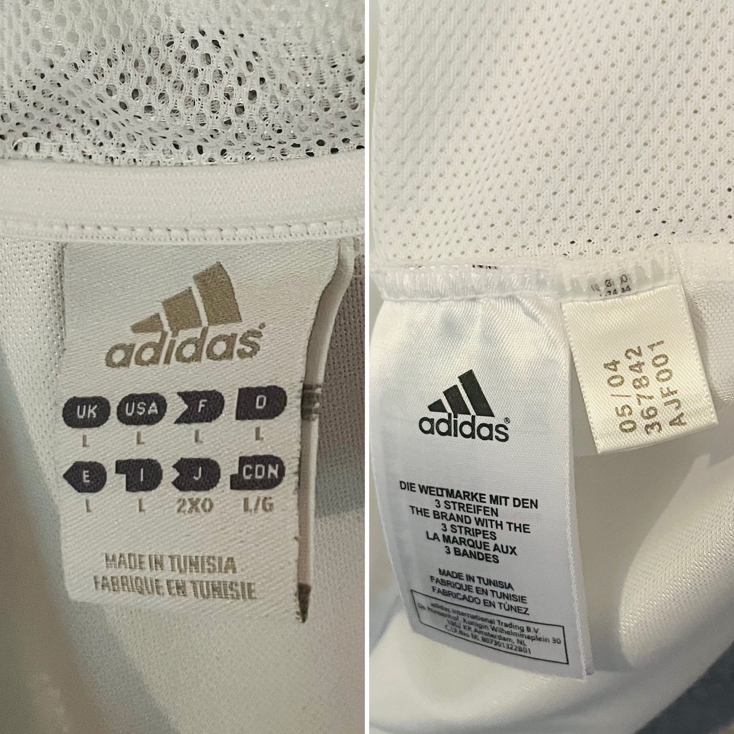 Real Madrid home football shirt
2004/05 R9 Large