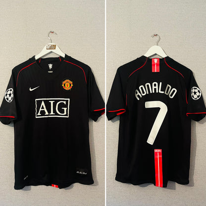 Manchester United away football shirt 2007/08 CR7 Medium
