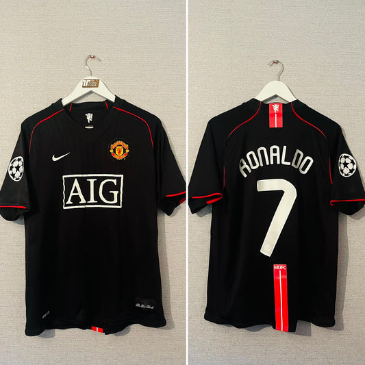 Manchester United away football shirt 2007/08 CR7 Medium