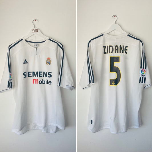 Real Madrid home football shirt 2003/04 Zidane XXL