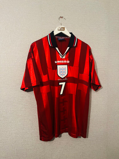 England away football shirt        W/C 1998 Beckham Large