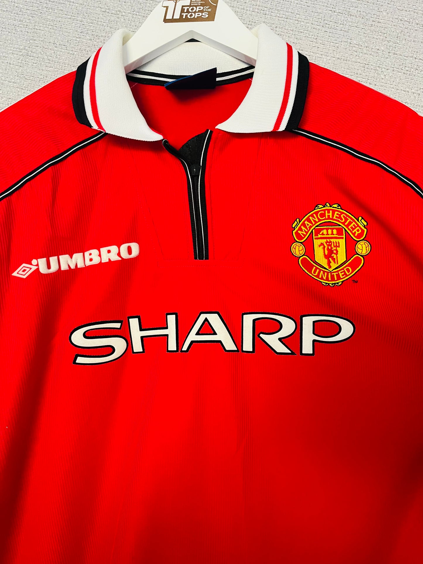 Manchester United home football shirt 1998/2000 Keane Large