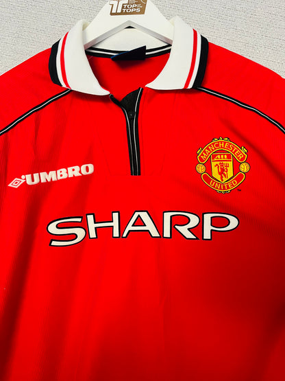 Manchester United home football shirt 1998/2000 Keane Large