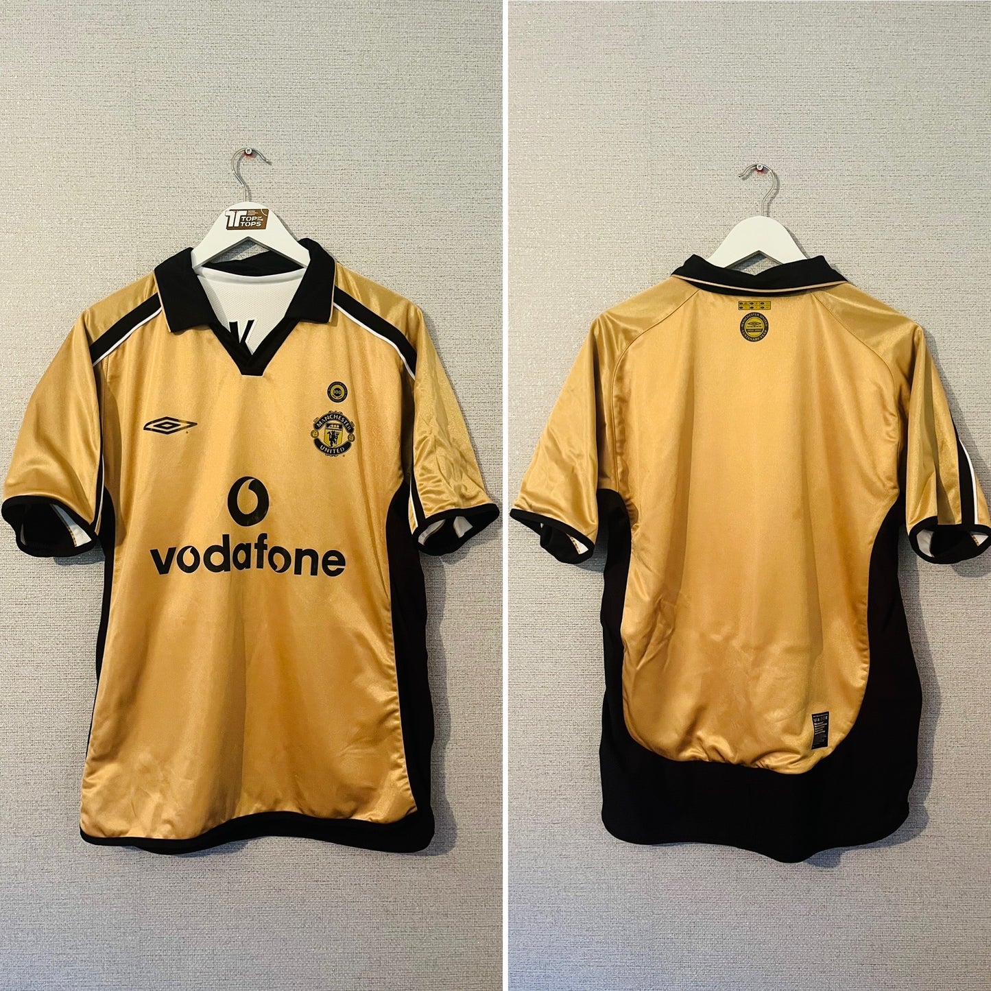 Manchester United away reversible football shirt 2001/02 Solskjaer Medium