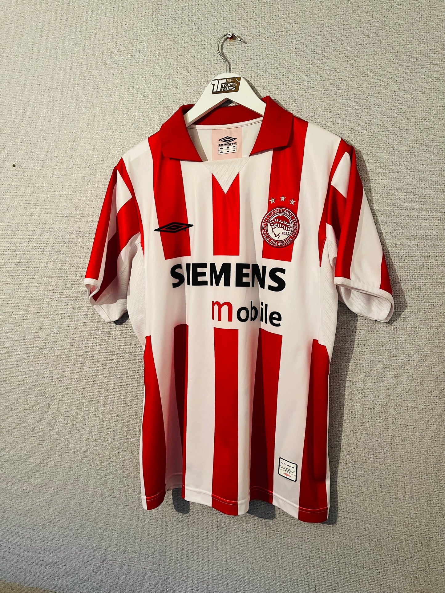 Olympiakos home football shirt 2004/05 Rivaldo Medium