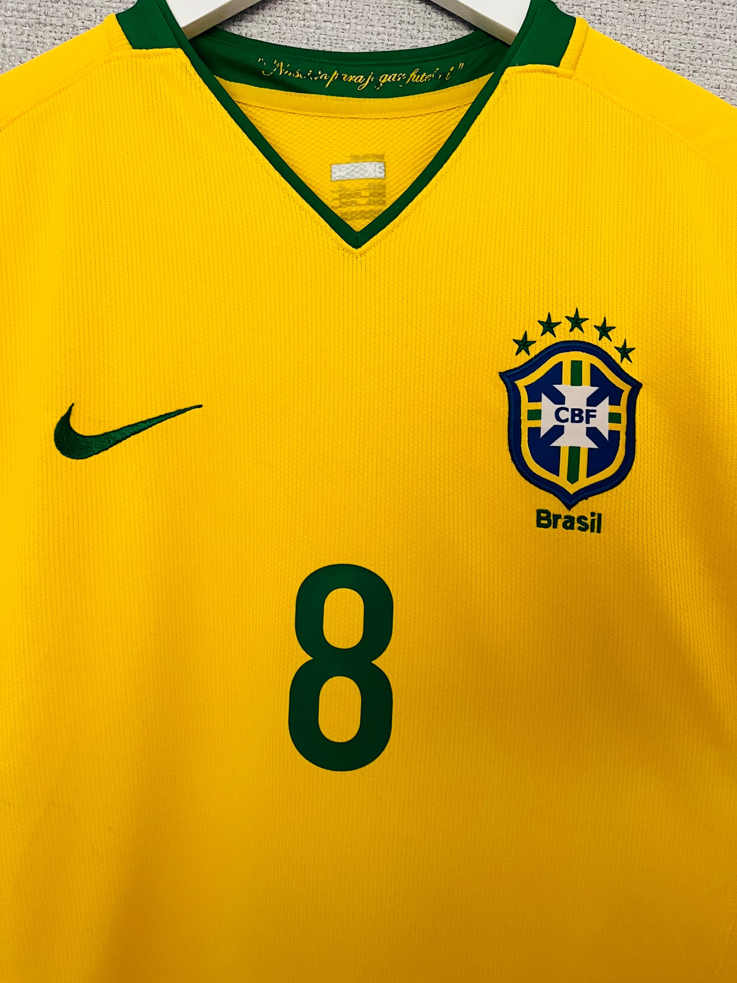 Brazil home football shirt 2008/10 Kaka XL