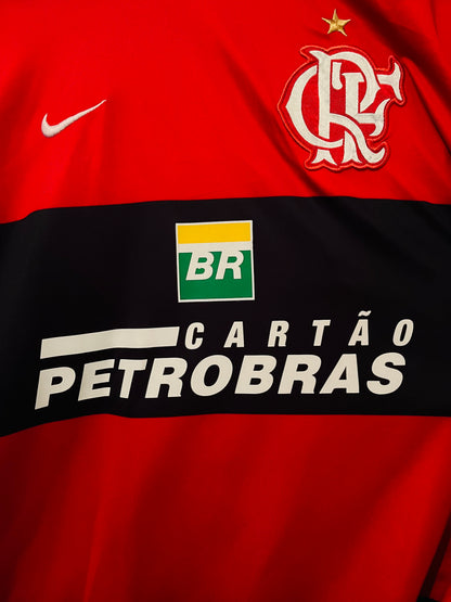 Flamengo home football shirt 2007/08 Juninho Large