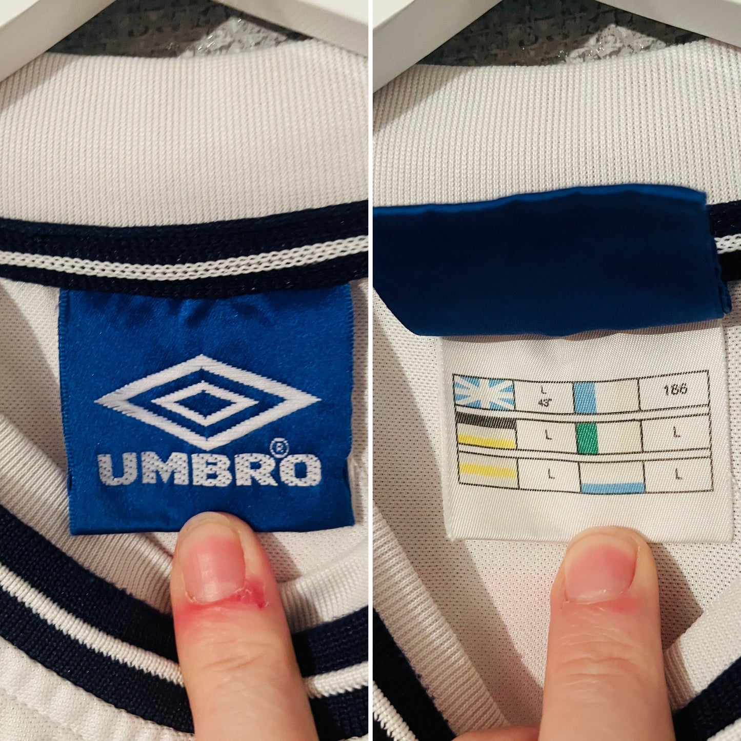 England home football shirt 1999/2000 Beckham Large