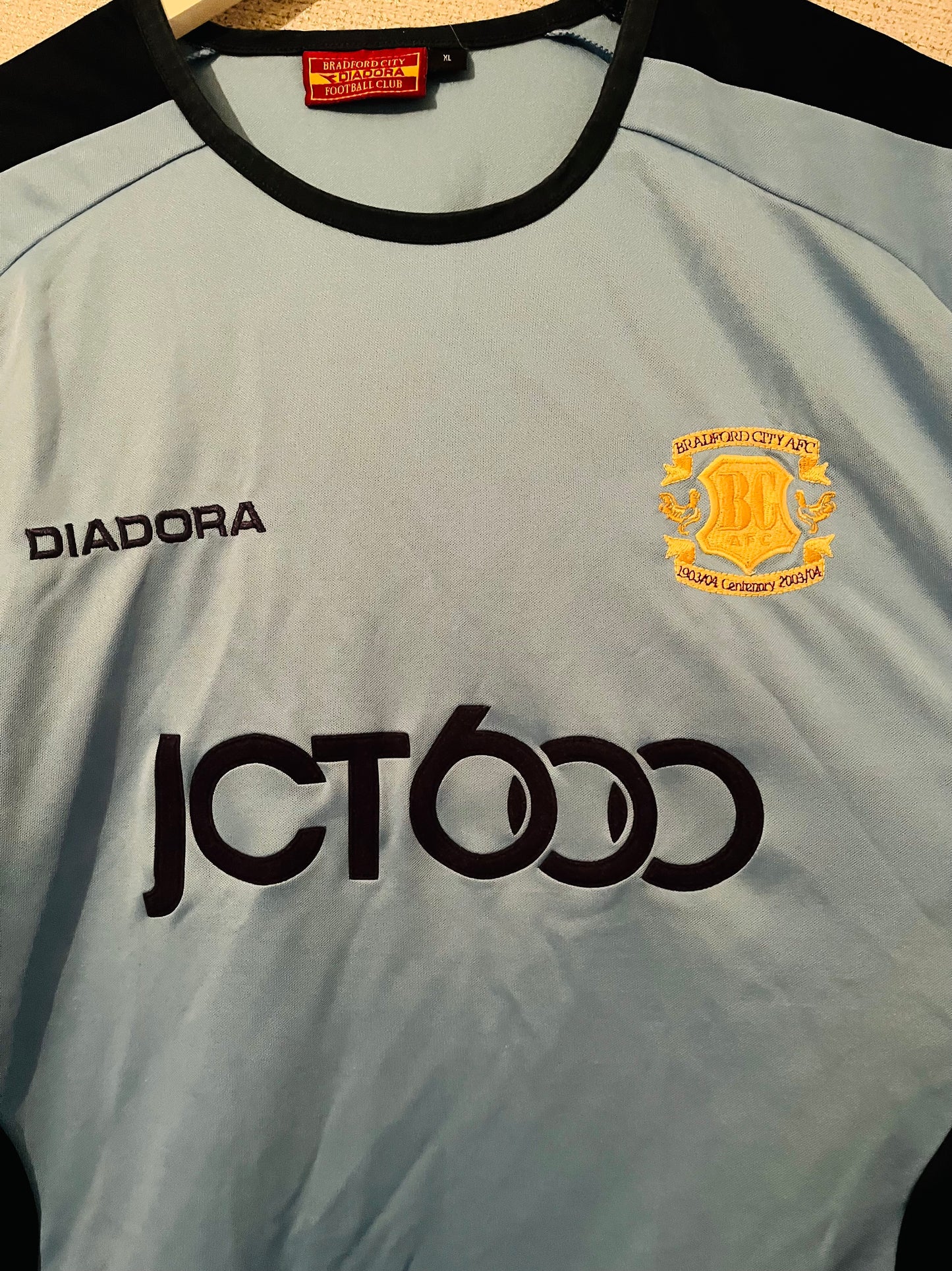 Bradford City away football shirt 2003/04 XL
