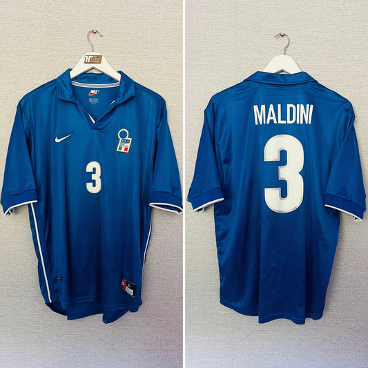Italy home football shirt W/C 1998 Maldini large
