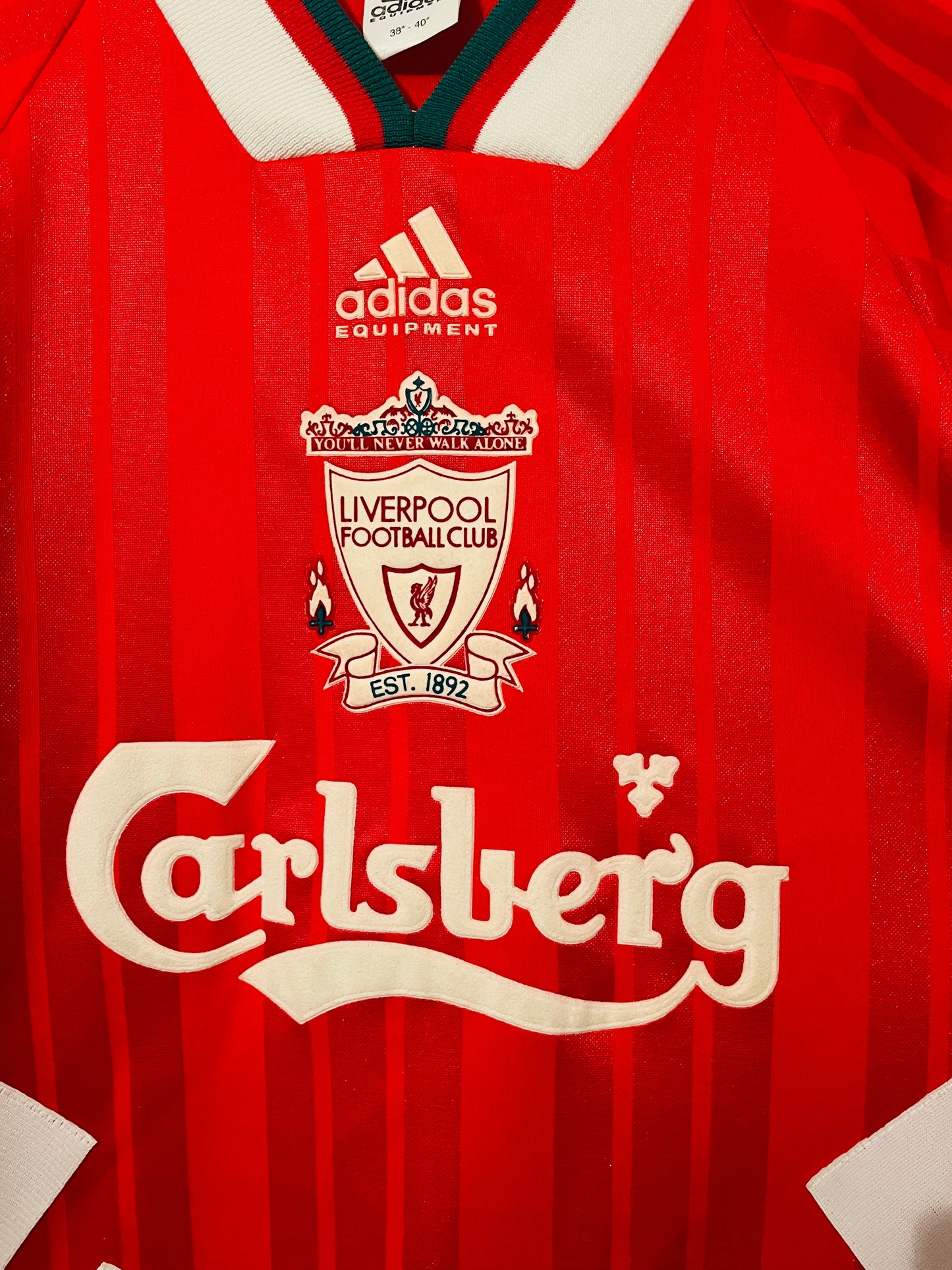 Liverpool home football shirt 1993/95 Barnes Medium