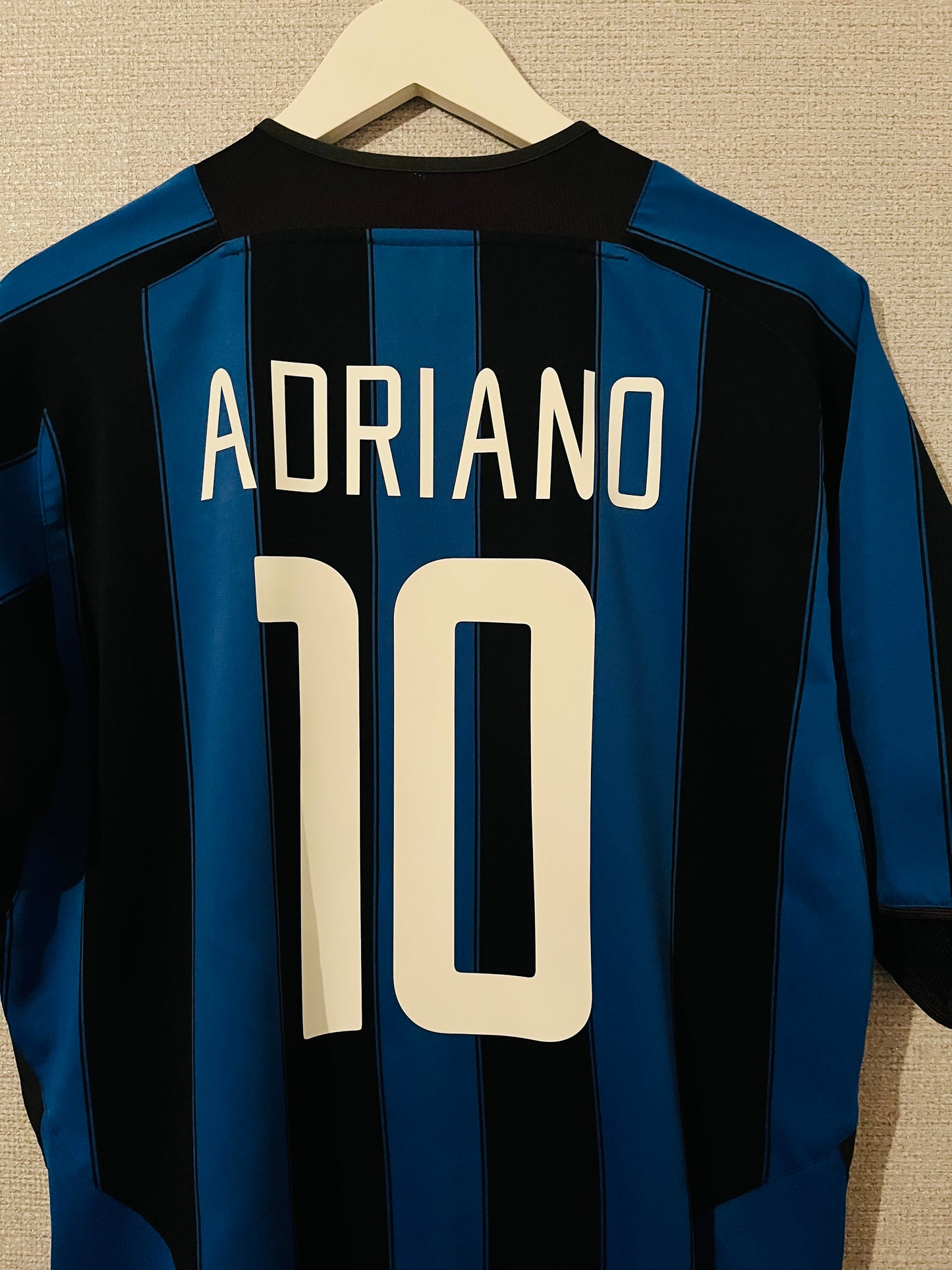 Inter Milan home football shirt 2003/04 Adriano Large
