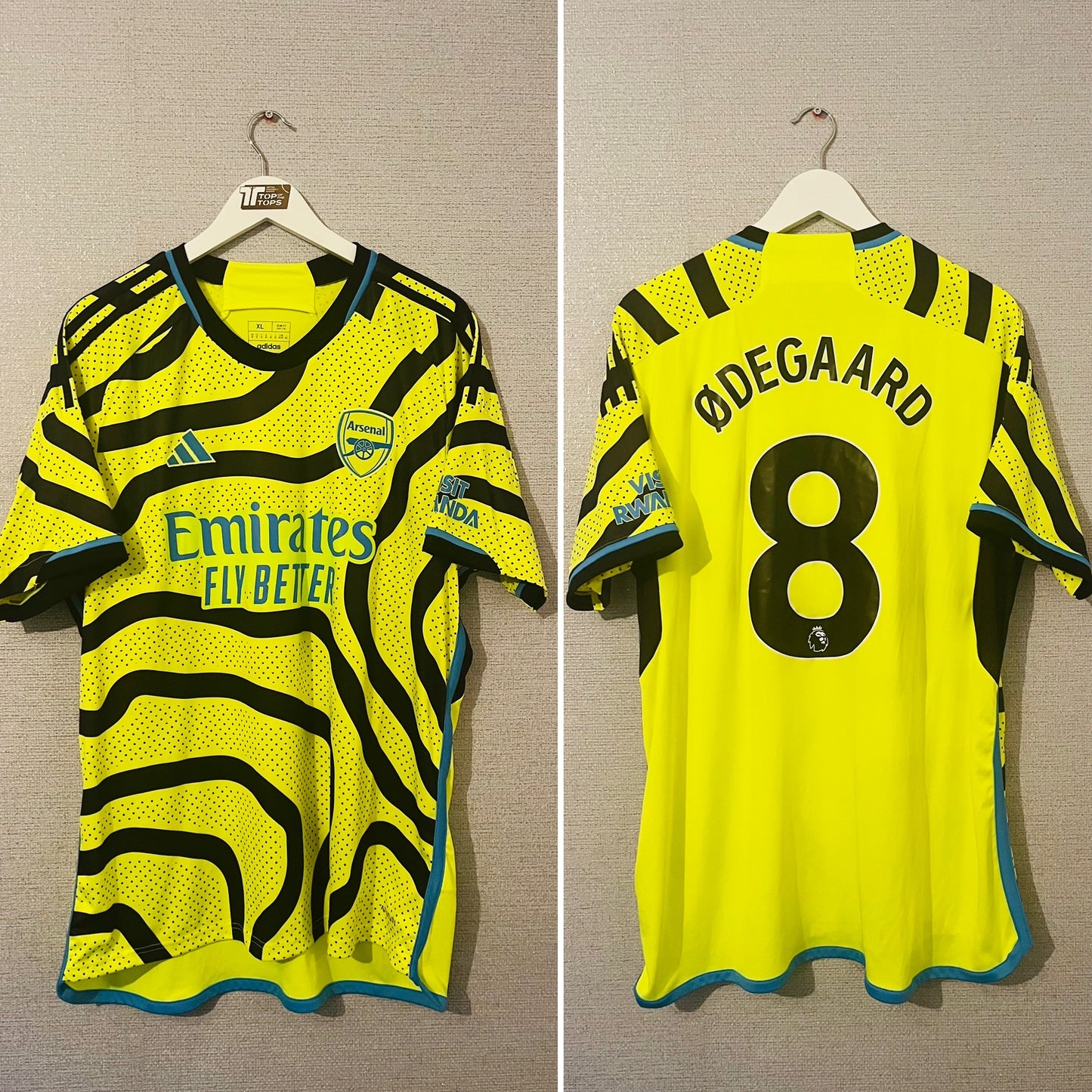 Arsenal away football shirt 2023/24 Odegaard XL