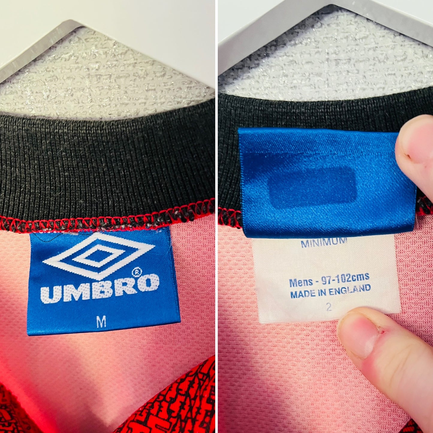 Manchester United home football shirt 1994/95 Keane Medium