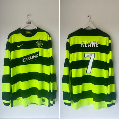 Celtic away football shirt 2009/10 Keane XXL
