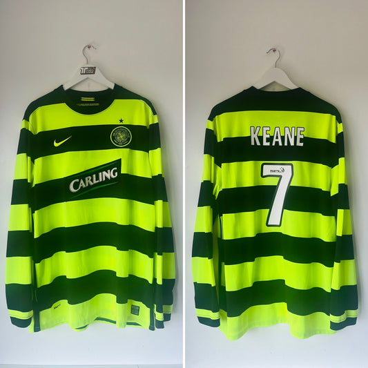 Celtic away football shirt 2009/10 Keane XXL