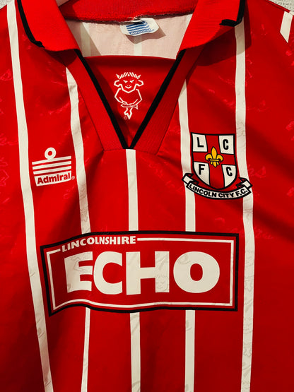 Lincoln City home football shirt 1995/96 XXL