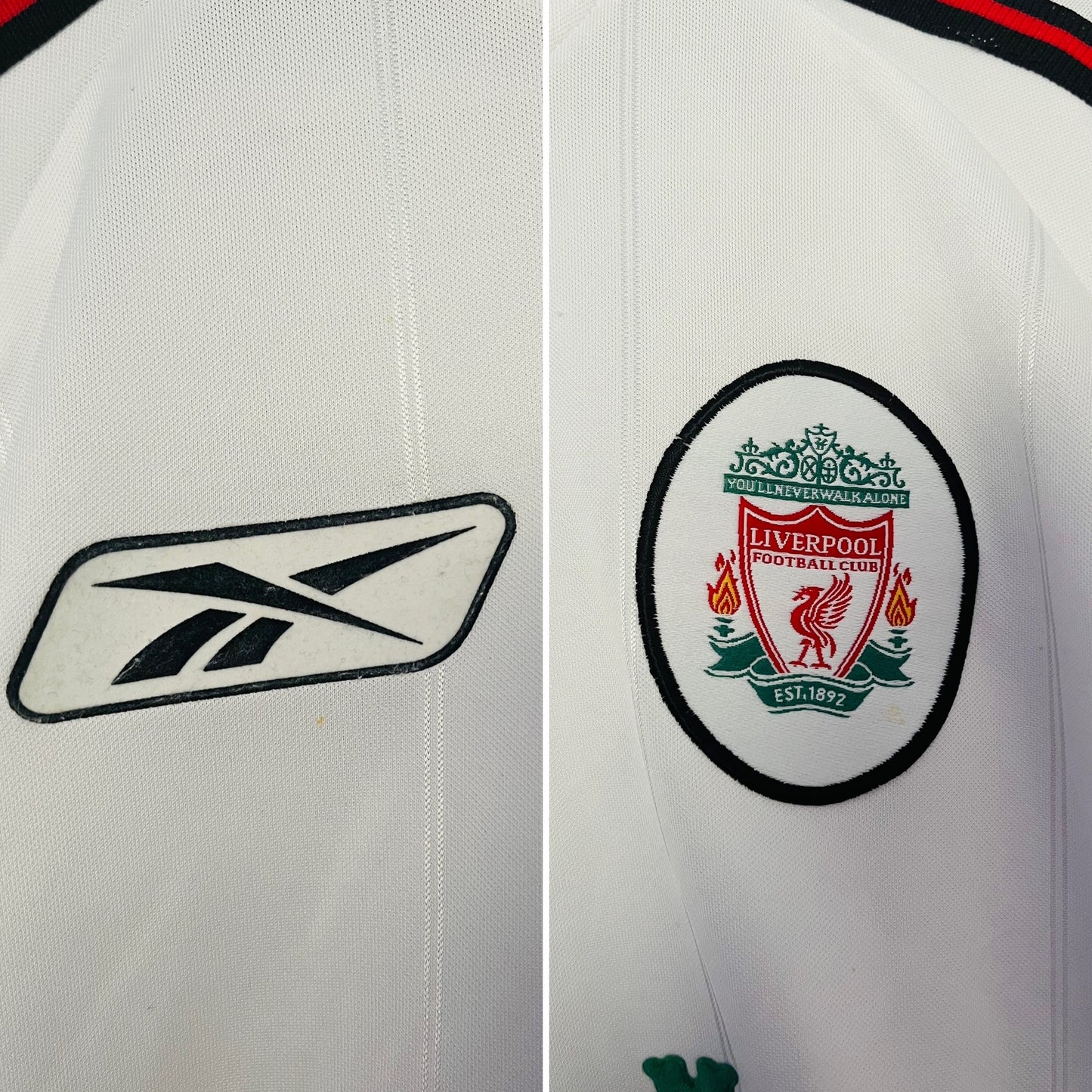 Liverpool third football shirt 2004/05 Alonso Medium