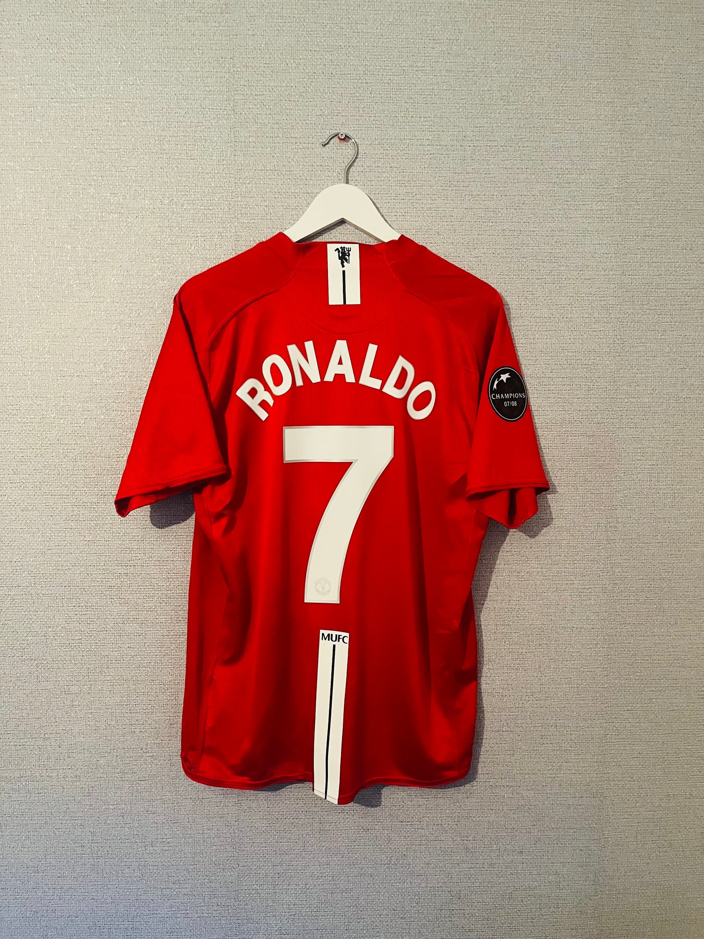 Manchester United home football shirt 2008/09 CR7 Large