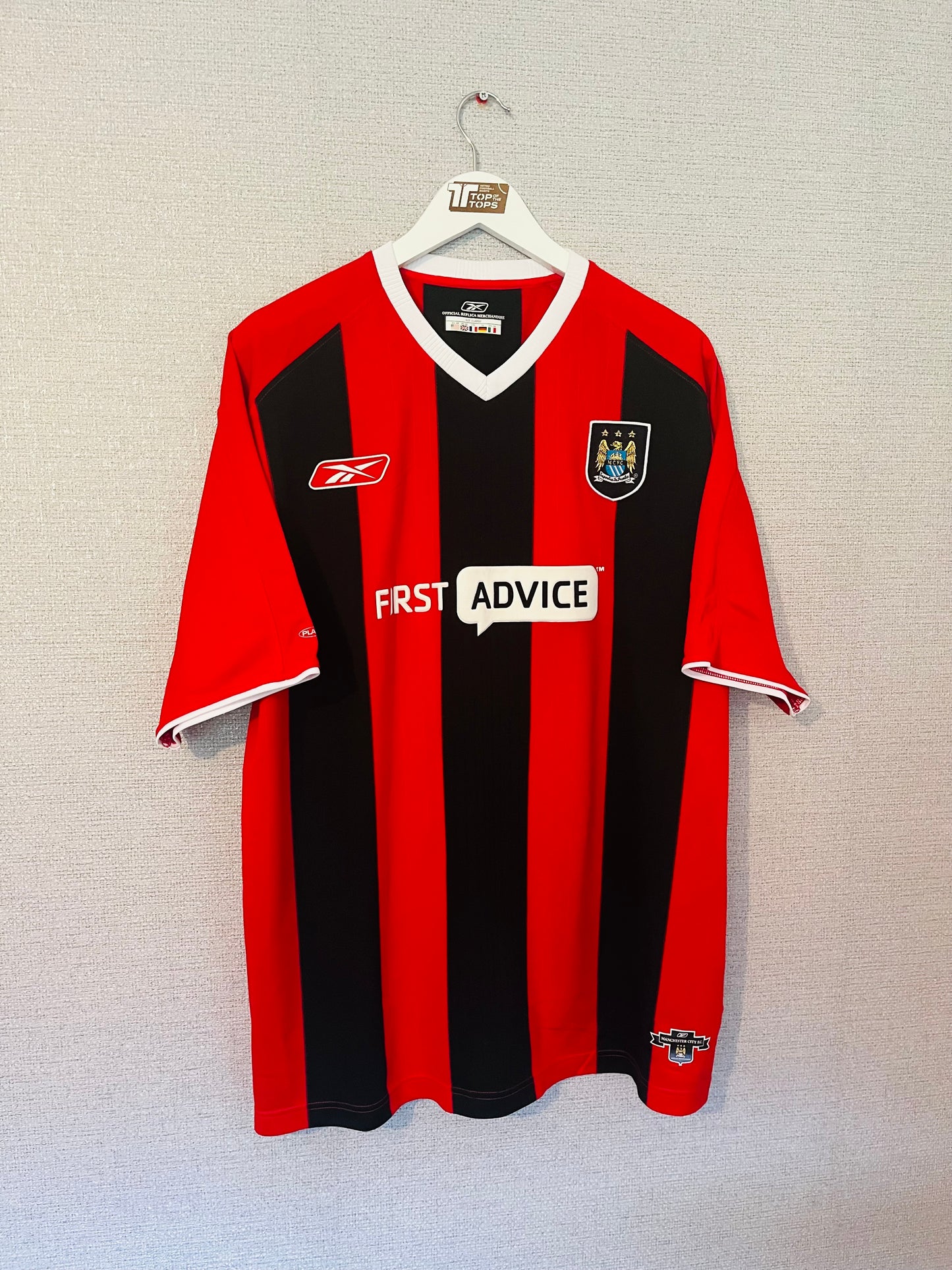 Manchester City away football shirt 2003/04 Sun XL
