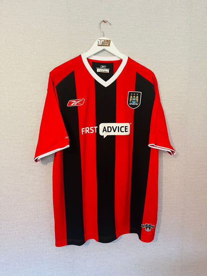 Manchester City away football shirt 2003/04 Sun XL