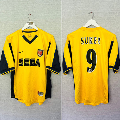 Arsenal away football shirt 2000/01 Suker Medium