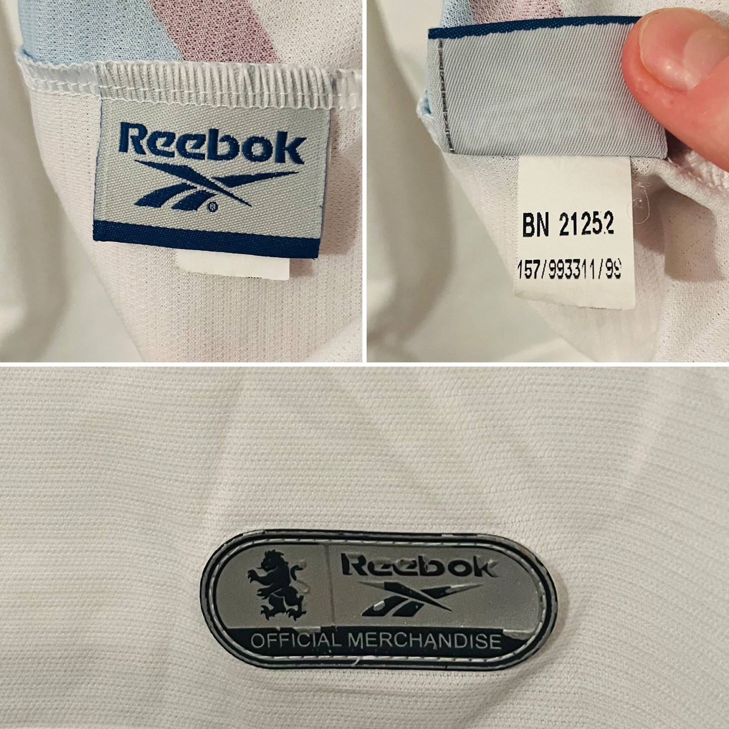 Aston Villa away football shirt 1999/2000 Merson Medium