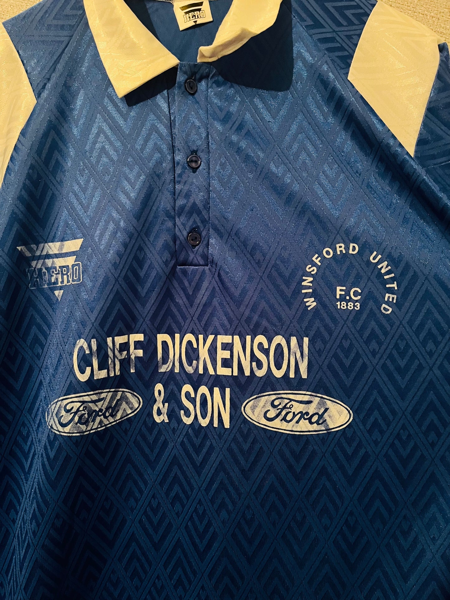 Winsford United home football shirt 1991/92 XL