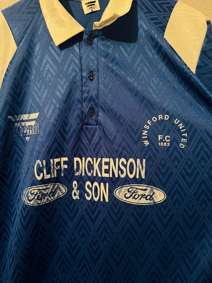 Winsford United home football shirt 1991/92 XL