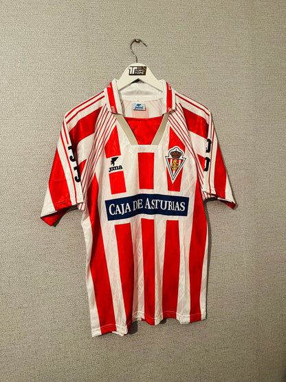 Sporting Gijon home football shirt 1995/96 Medium
