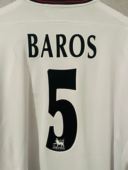 Liverpool away football shirt 2003/04 Baros XXL L/S