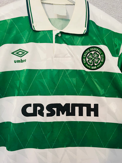 Glasgow Celtic home football shirt 1989/91 XL