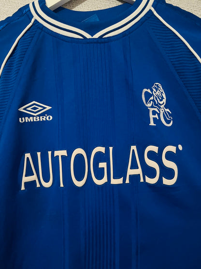 Chelsea home football shirt 1999/2001 Hasselbaink Medium