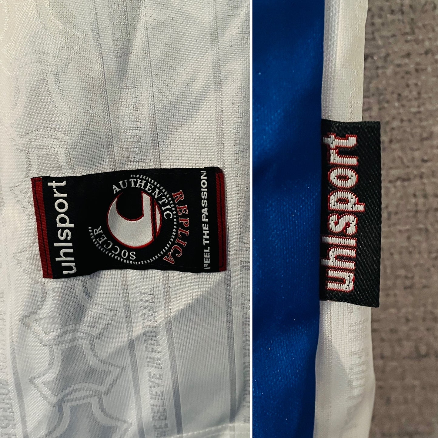 Blackburn Rovers home football shirt 1998/2000 Flitcroft Large