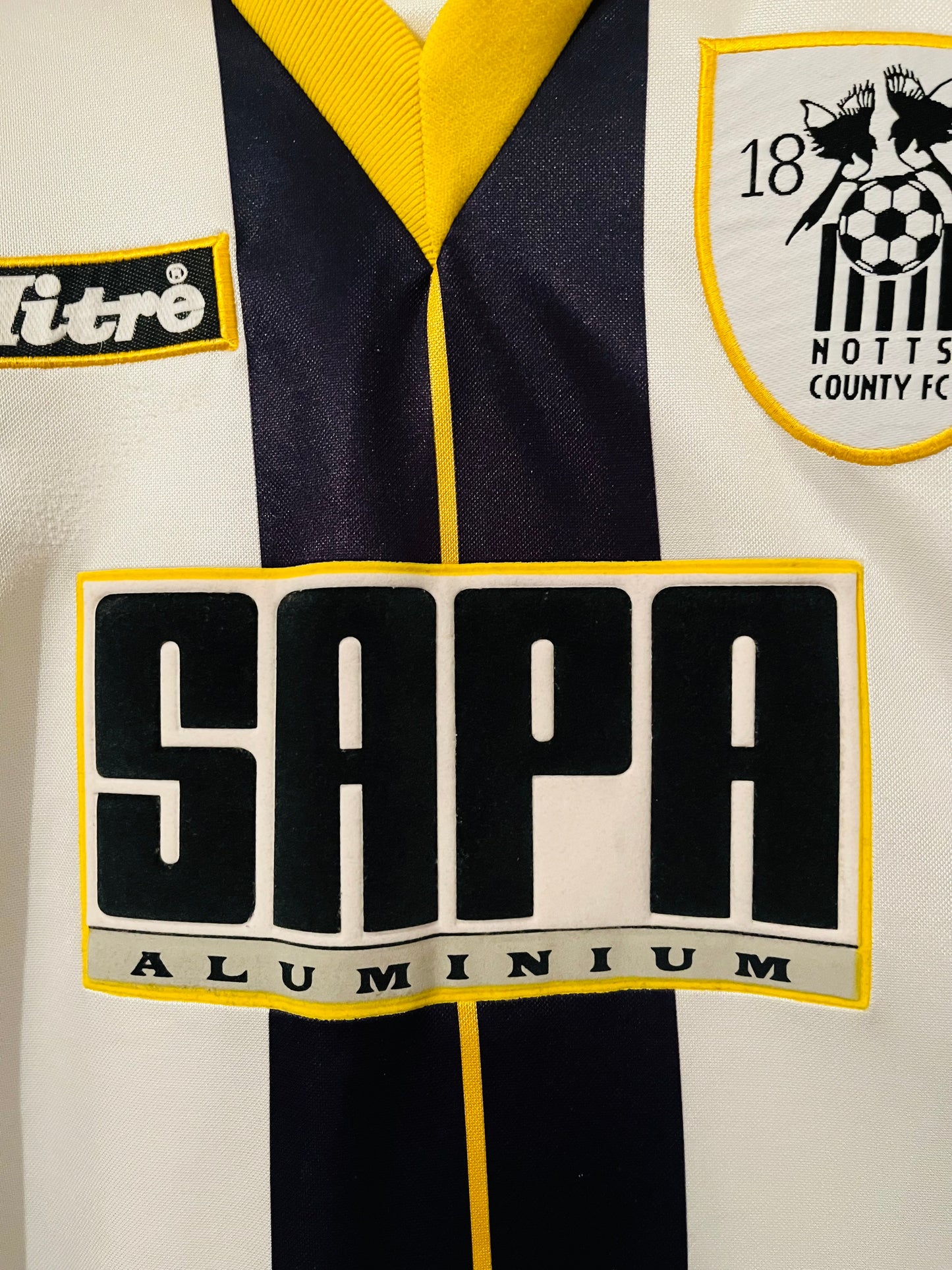 Notts County home football shirt 1996/97 XXL