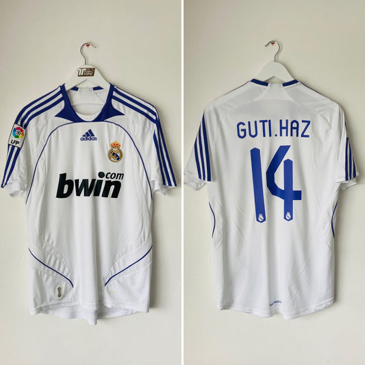 Real Madrid home football shirt 2007/08 Guti Medium