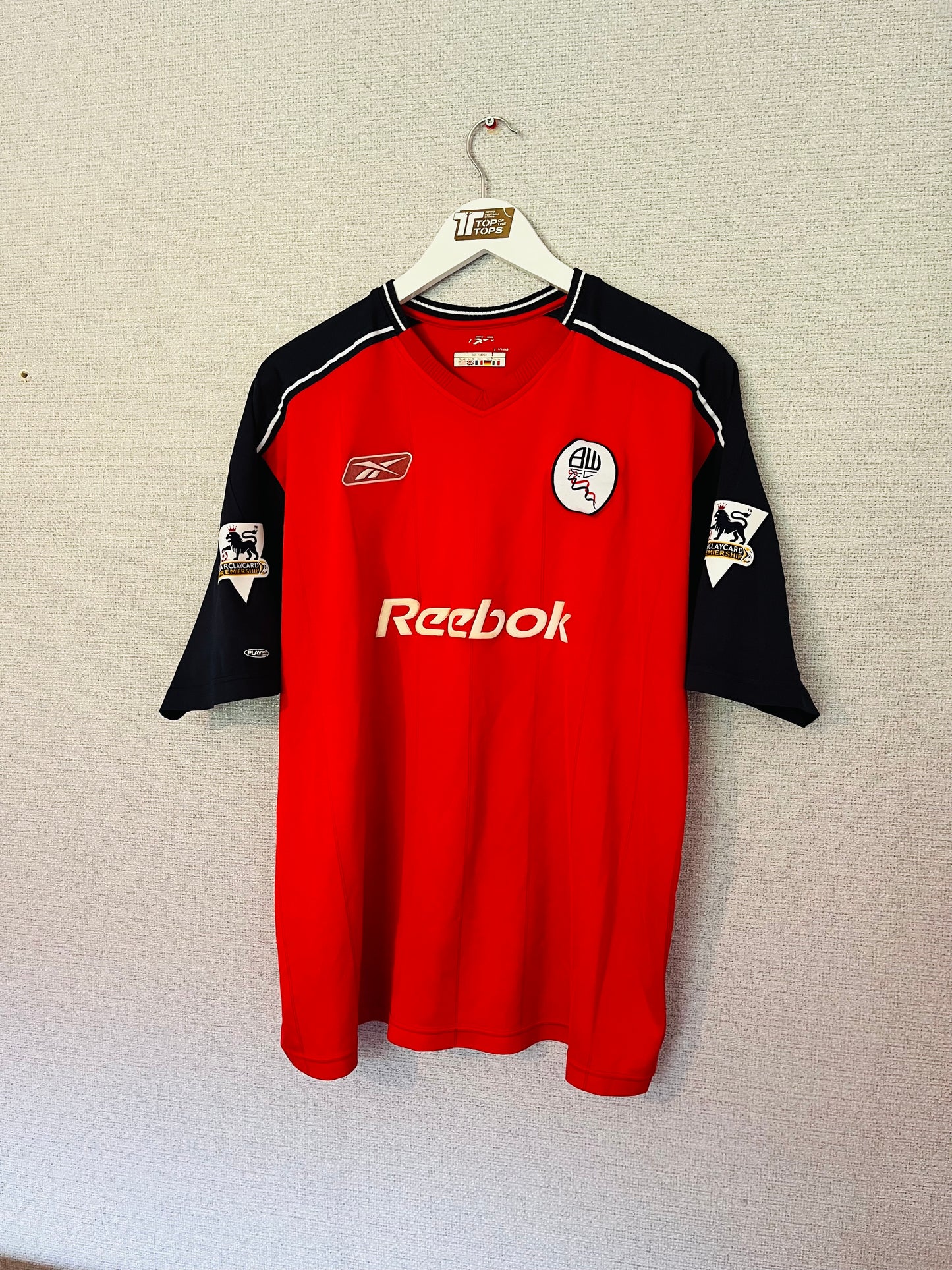 Bolton Wanderers away football shirt 2003/04 Okocha L/XL