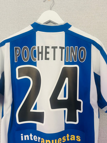 Espanyol home football shirt 2003/04 Pochettino Medium