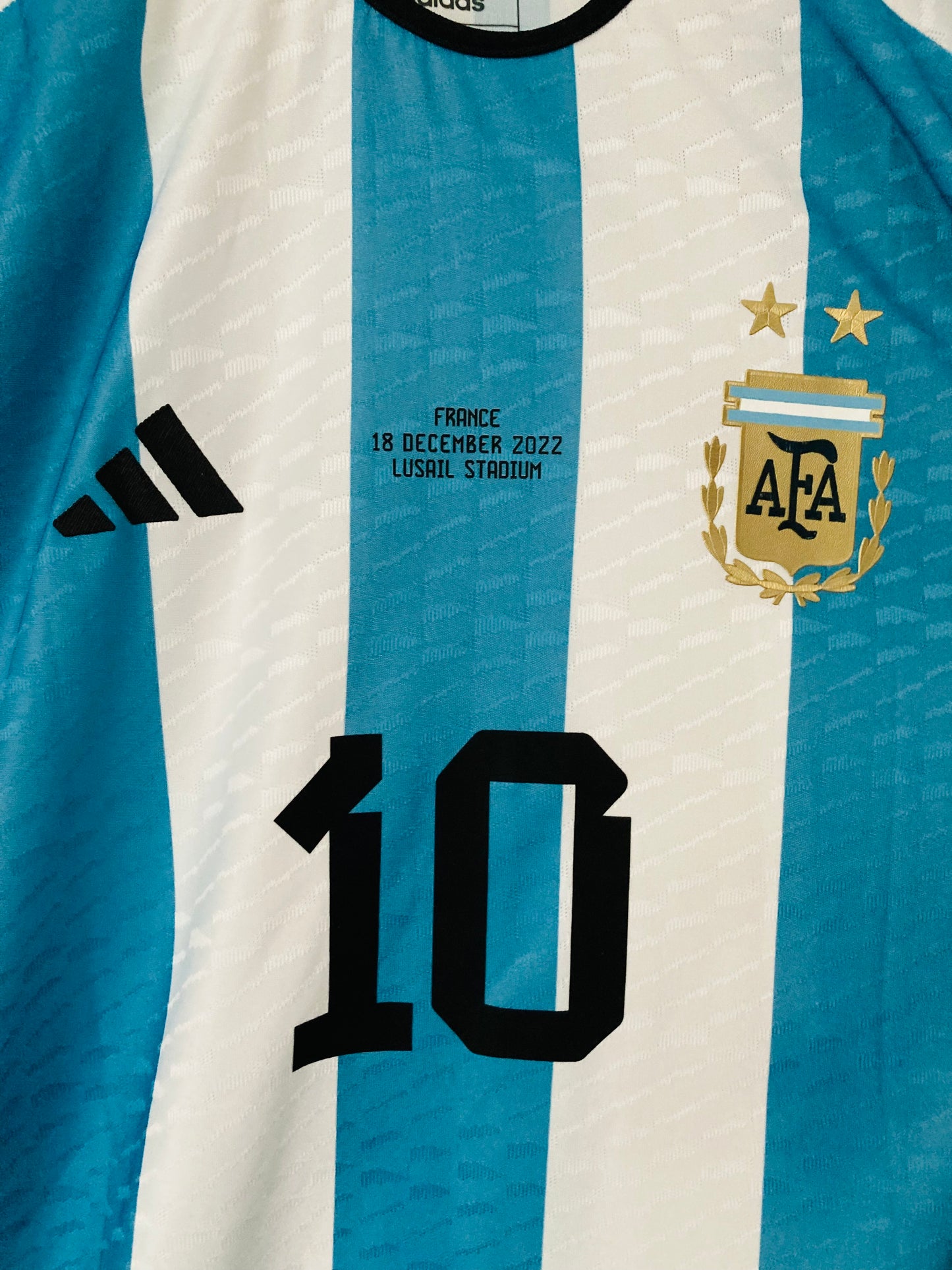 Argentina home football shirt heat rdy Messi 2022