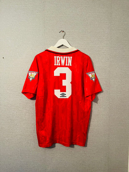 Manchester United home football shirt 1993/94 Irwin Large