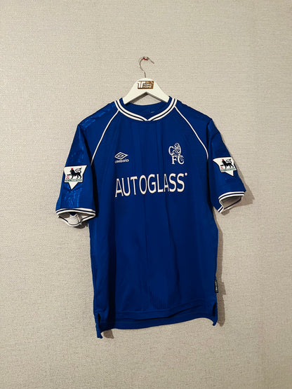 Chelsea home football shirt 1999/2001 Hasselbaink Medium