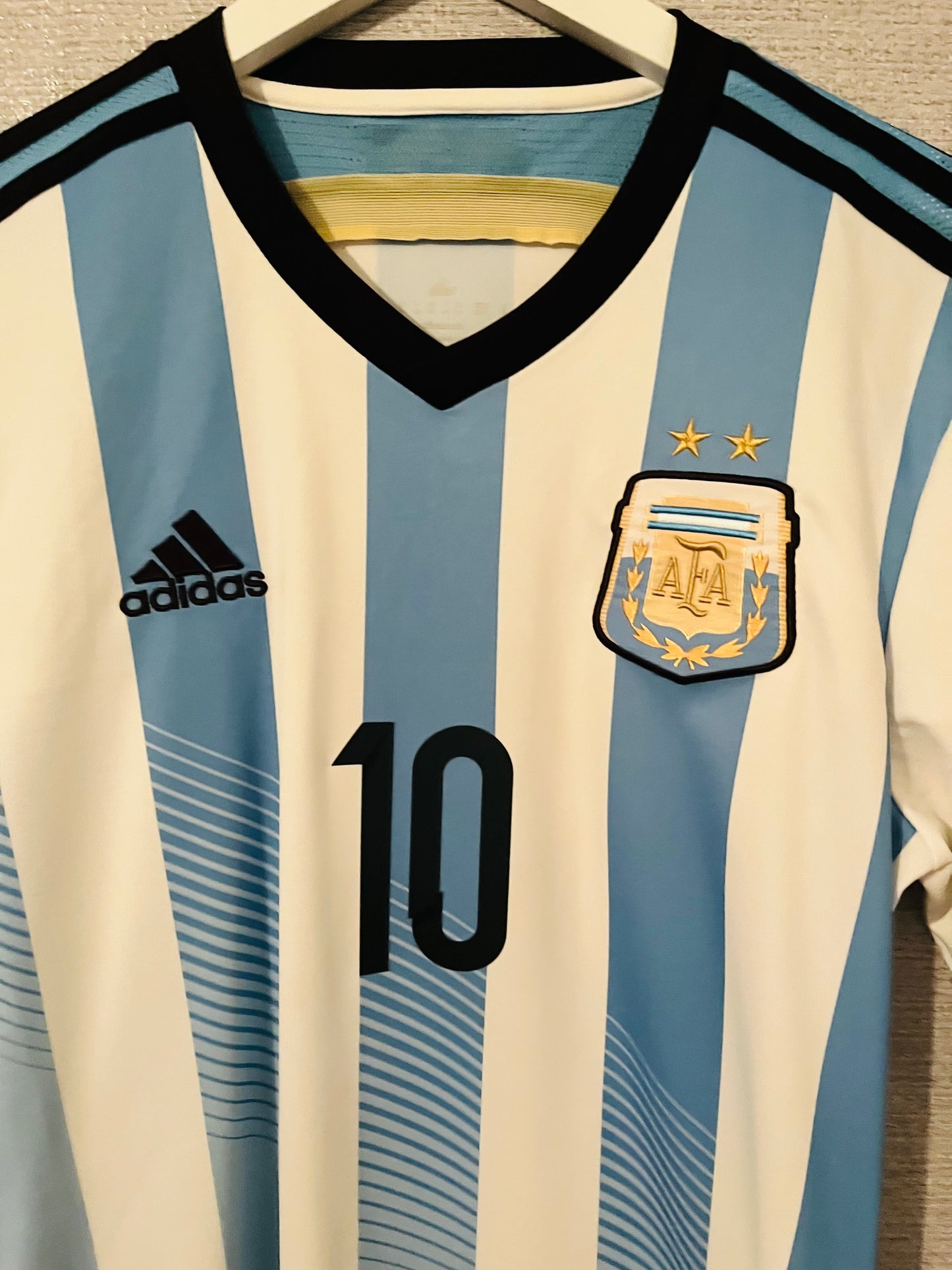 Argentina home football shirt W/C 2014 Messi Medium