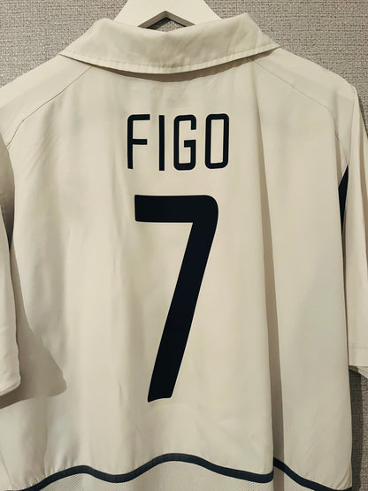 Portugal away football shirt 2002/04 Figo XL