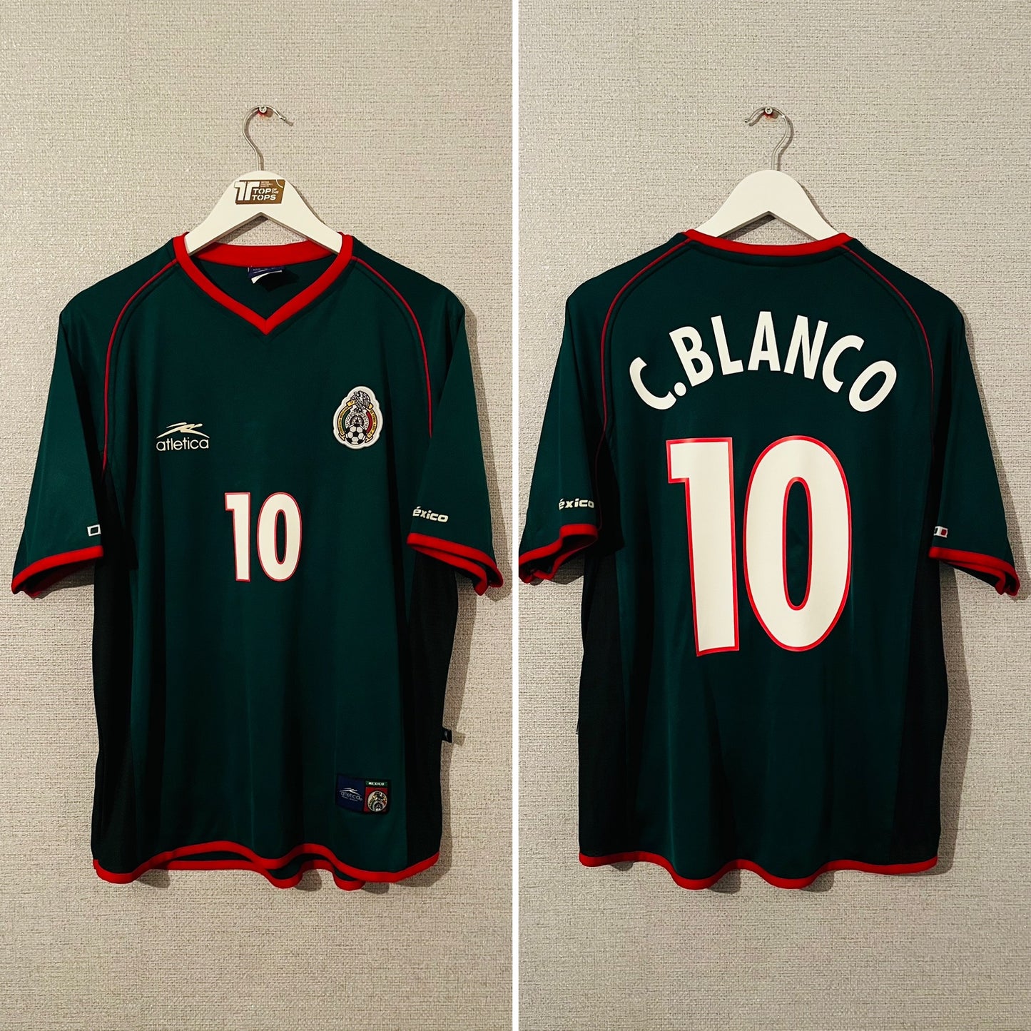 Mexico home football shirt 2001/02 Blanco Large
