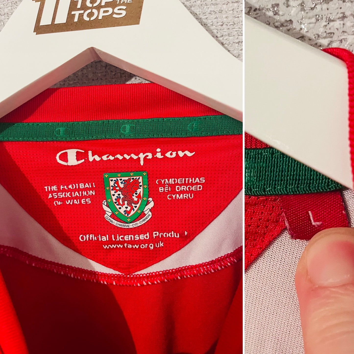 Wales home football shirt 2008/10 Medium