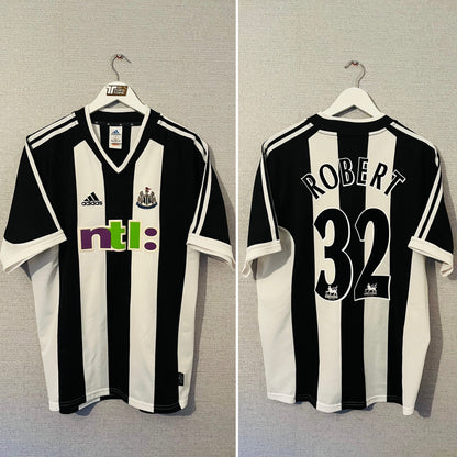 Newcastle United home football shirt 2001/03 Robert Large