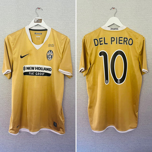 Juventus away football shirt 2008/09 Del Piero Medium